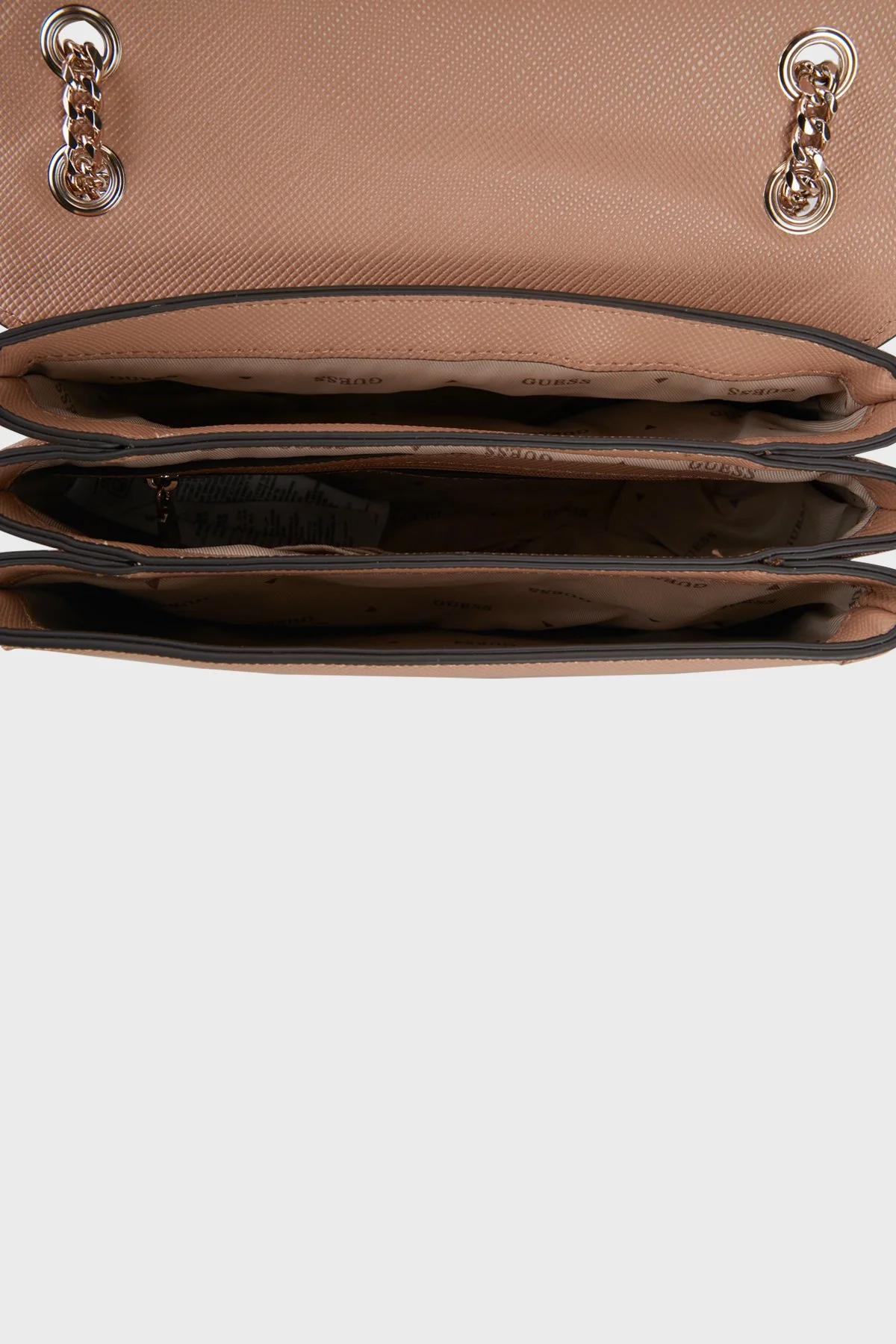 Guess Noelle Logolu Zincir Askılı HWZG9672210 Kadın Çanta HWZG96 72210 BEI Pudra - 4