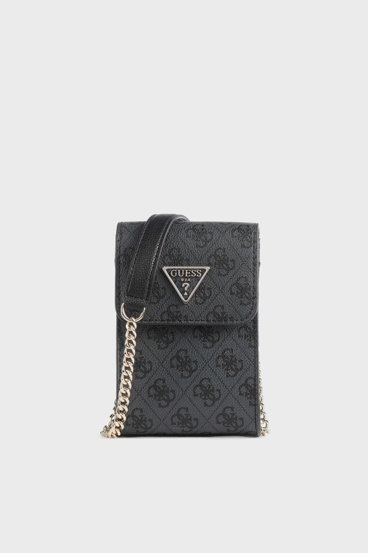 Guess Noelle Logolu Zincir Omuz Askılı Bayan Telefon Çantası HWBG7879810 CLO ANTRASİT - 1