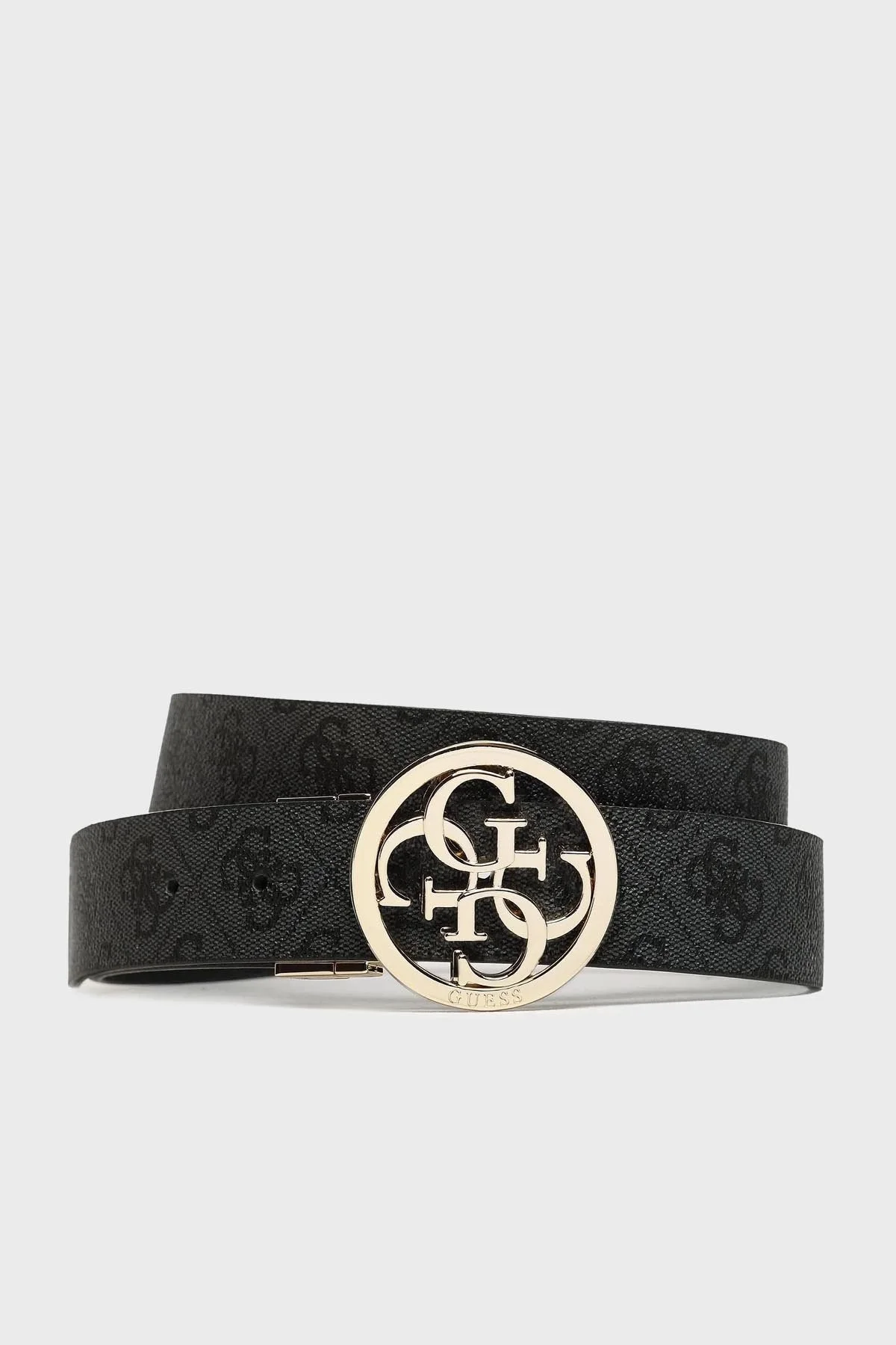 Guess Noelle Tamamı Logolu Çift Taraflı Bayan Kemer BW7853P3435 CLO ANTRASİT - 1