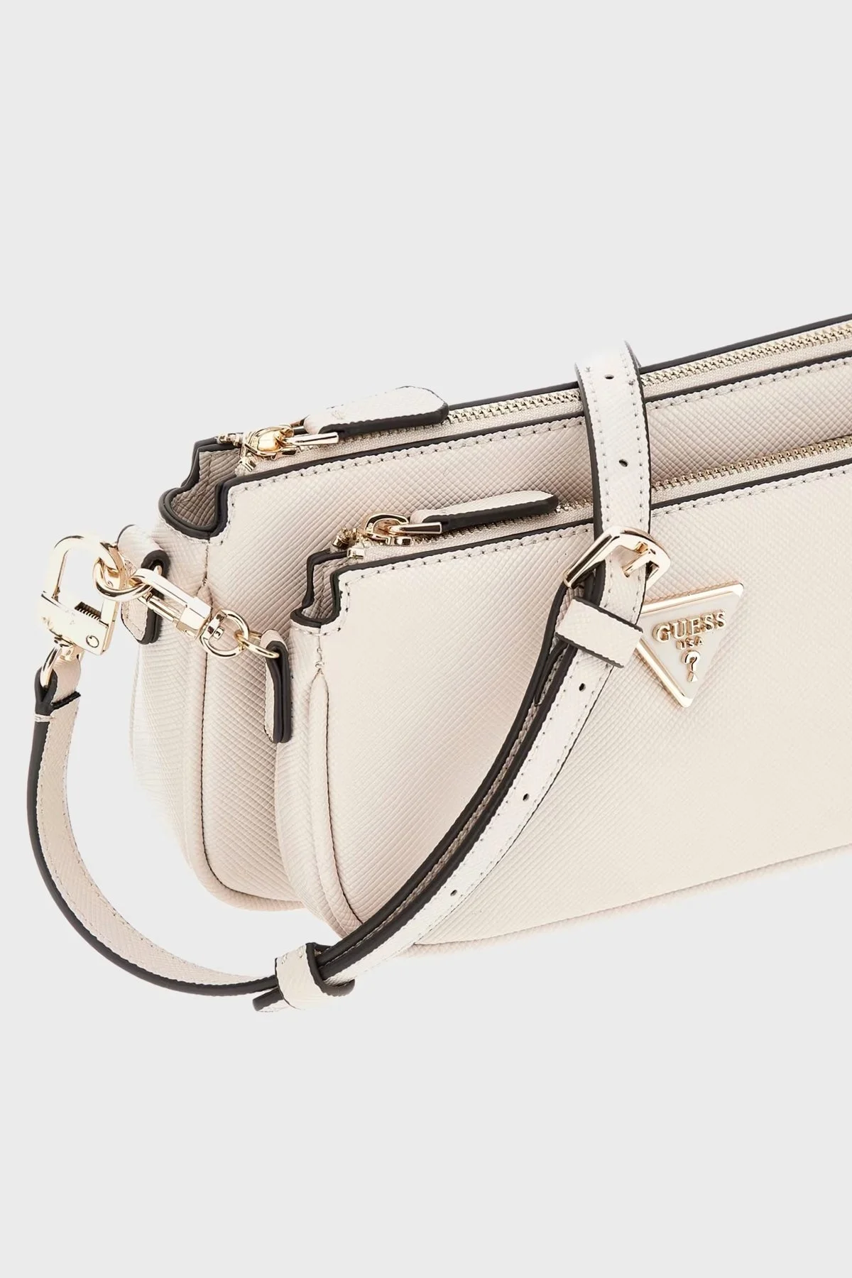 Guess Noelle Zincir Detaylı Ayarlanabilir Askılı HWZG7879710 Bayan Çanta HWZG78 79710 BON TAŞ - 8