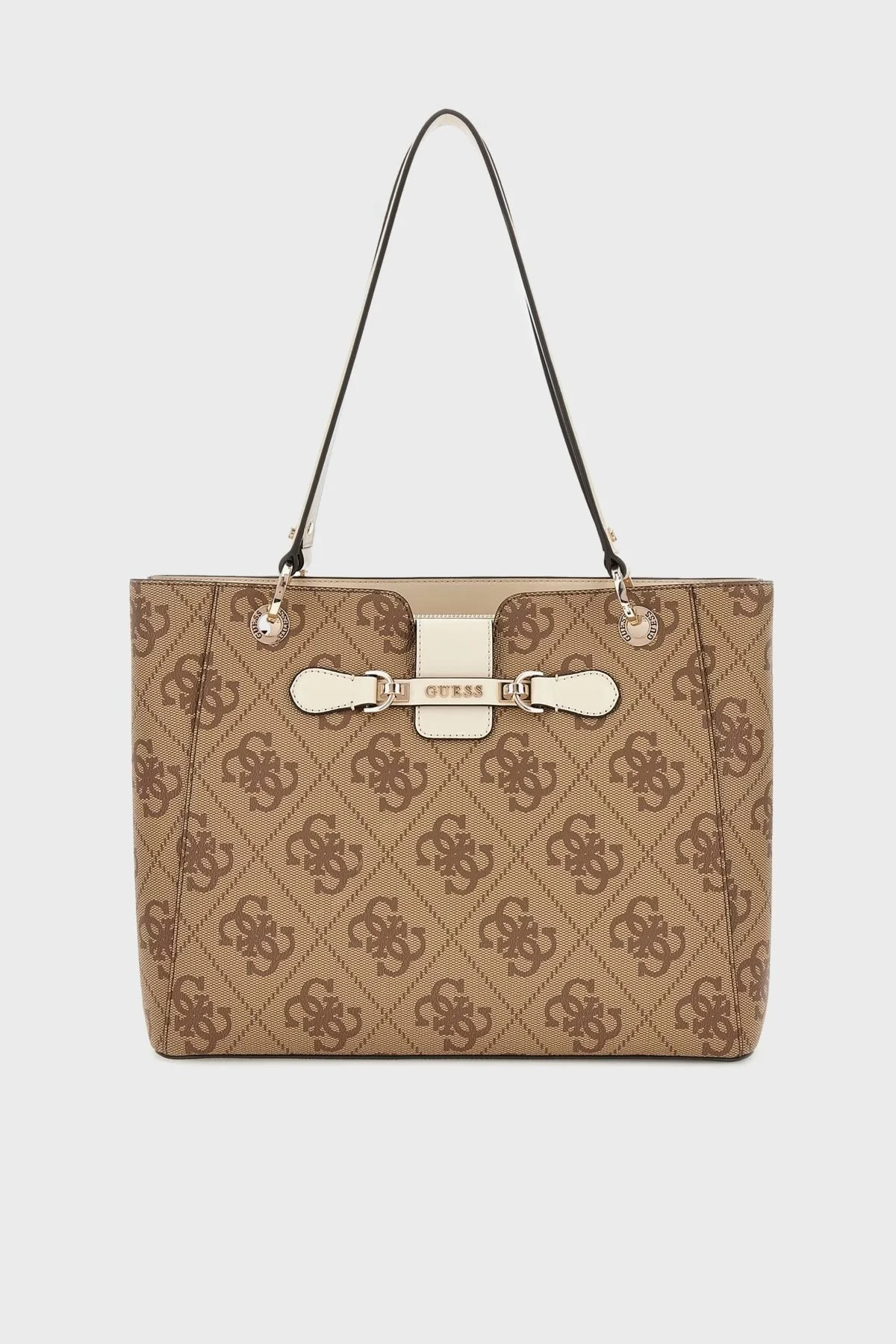 Guess Nolana 4G Desenli Logolu HWOS9500250 Bayan Çanta HWOS95 00250 LAN KAHVE - 1