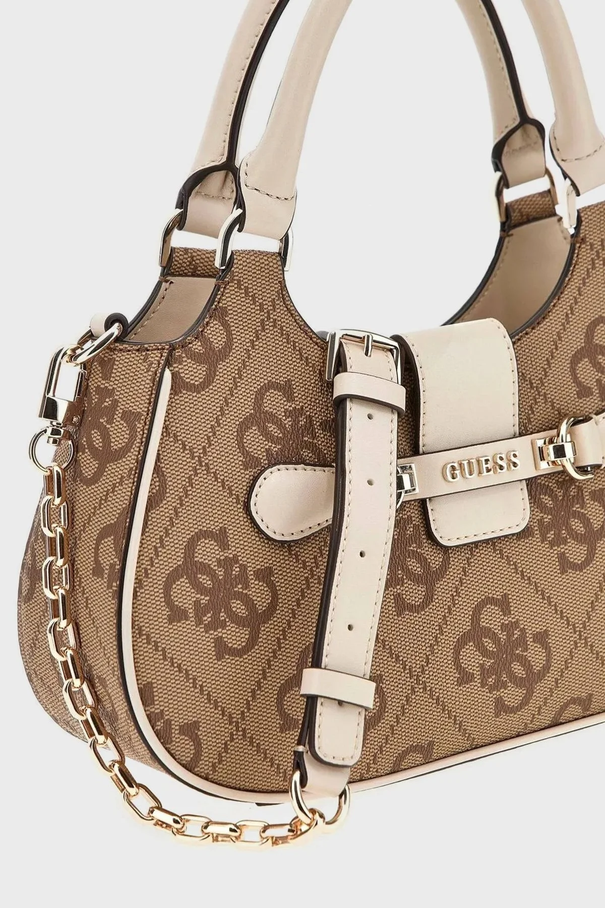 Guess Nolana 4G Logolu Çıkarılabilir Askılı HWOS9500050 Bayan Çanta HWOS95 00050 LAN KAHVE - 8