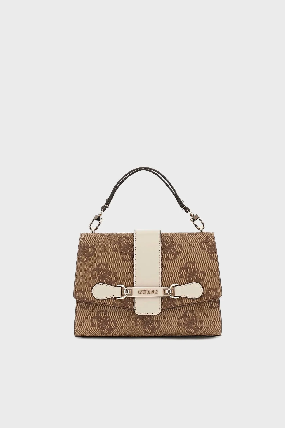 Guess Nolana 4G Logolu Çıkarılabilir Askılı HWOS9500200 Bayan Çanta HWOS95 00200 LAN KAHVE - 7