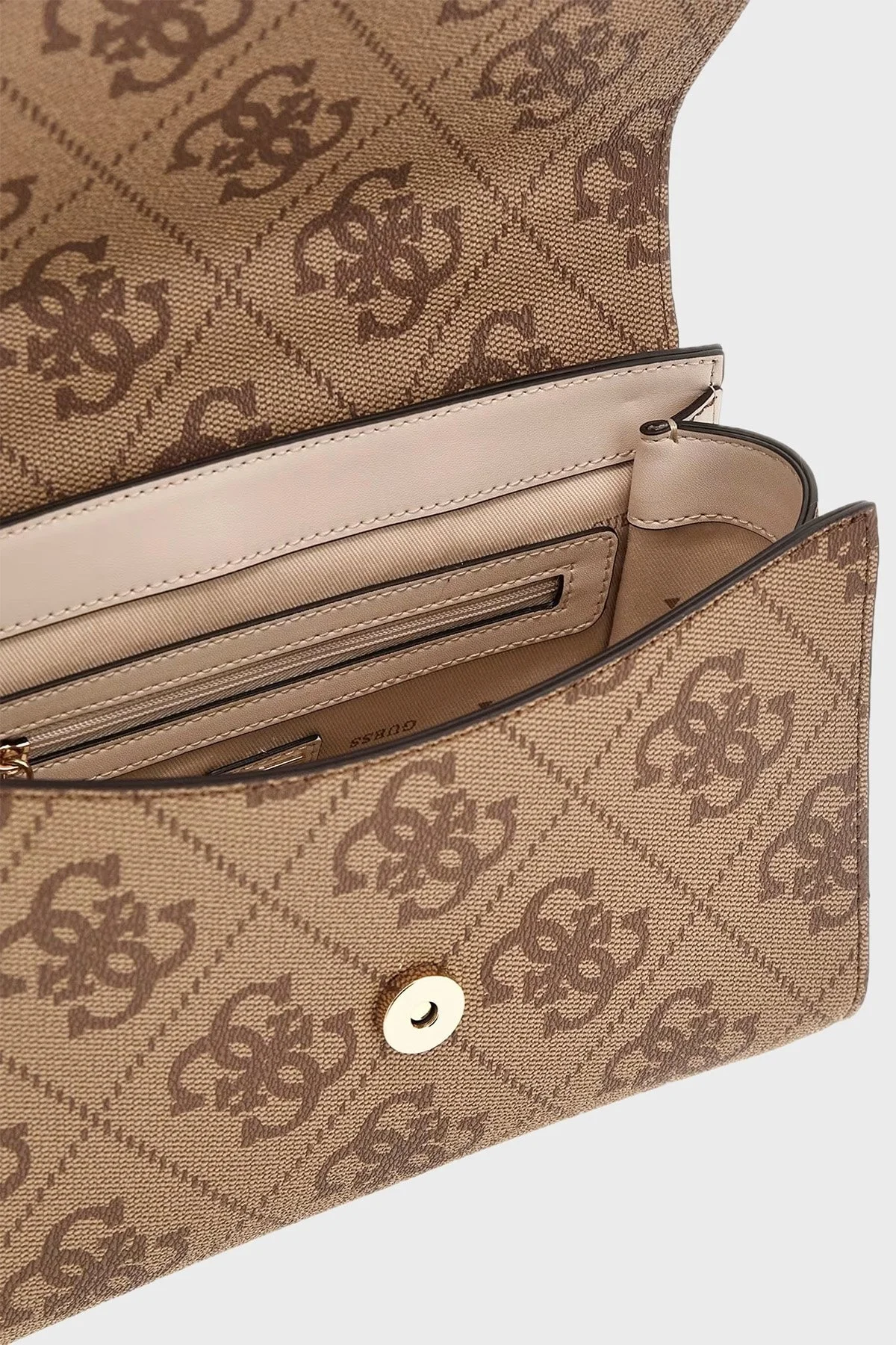 Guess Nolana 4G Logolu Çıkarılabilir Askılı HWOS9500200 Bayan Çanta HWOS95 00200 LAN KAHVE - 11