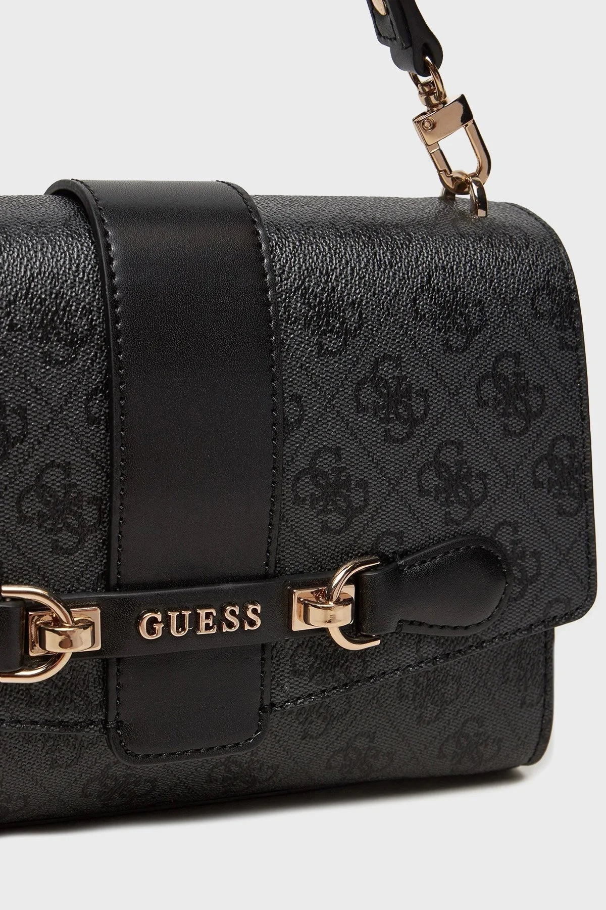 Guess Nolana 4G Logolu Çıkarılabilir Zincir Askılı HWSG9500200 Bayan Çanta HWSG95 00200 CLO ANTRASİT - 4
