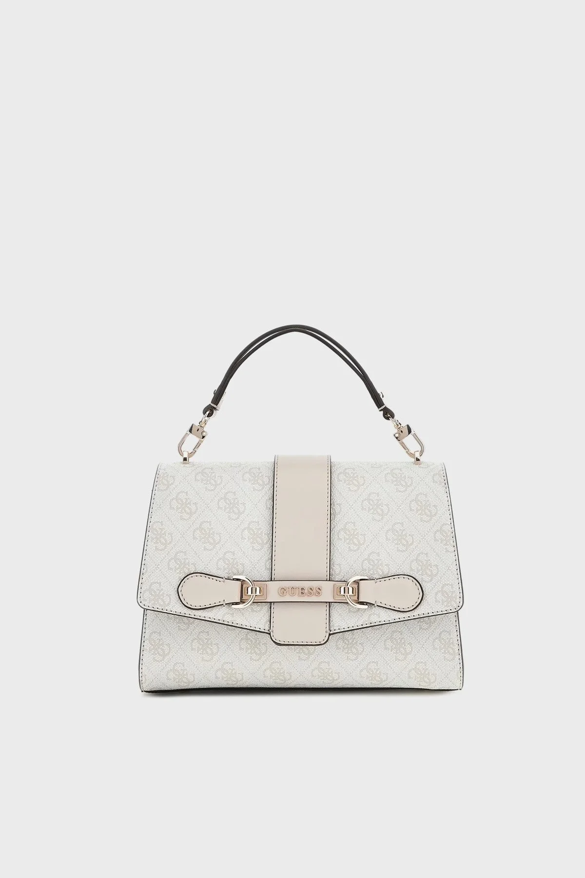 Guess Nolana 4G Logolu Çıkarılabilir Zincir Askılı HWSG9500200 Bayan Çanta HWSG95 00200 DVL BEYAZ - 1