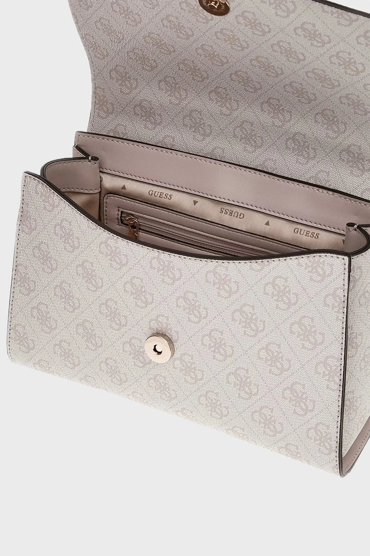 Guess Nolana 4G Logolu Çıkarılabilir Zincir Askılı HWSG9500200 Bayan Çanta HWSG95 00200 DVL BEYAZ - 3