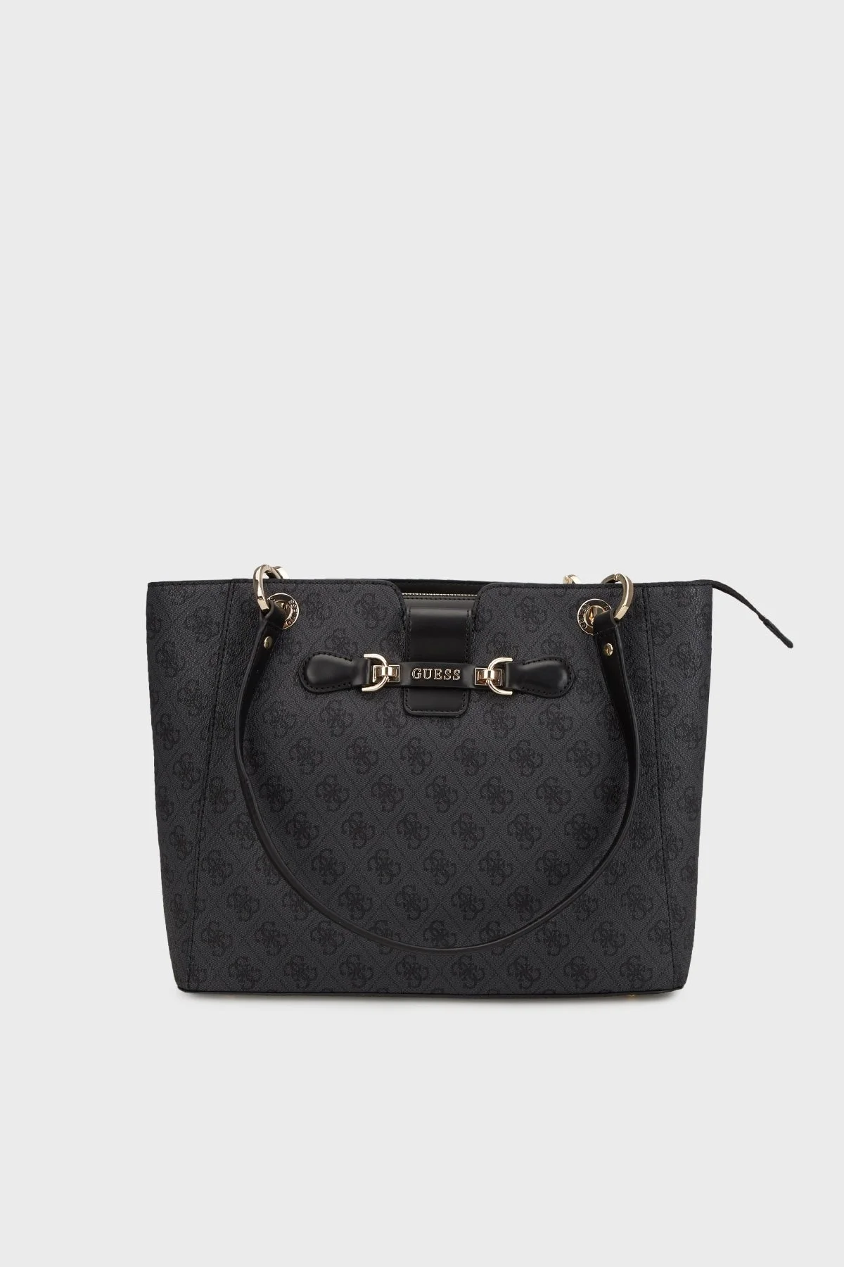 Guess Nolana 4G Logolu Fermuarlı Büyük HWSG9500250 Bayan Çanta HWSG95 00250 CLO ANTRASİT - 1