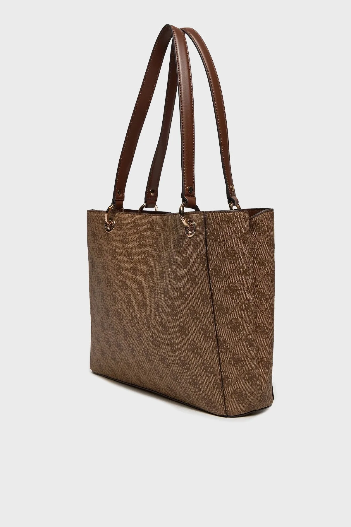 Guess Nolana 4G Logolu Fermuarlı Büyük HWSG9500250 Bayan Çanta HWSG95 00250 LGW AÇIK KAHVE - 2