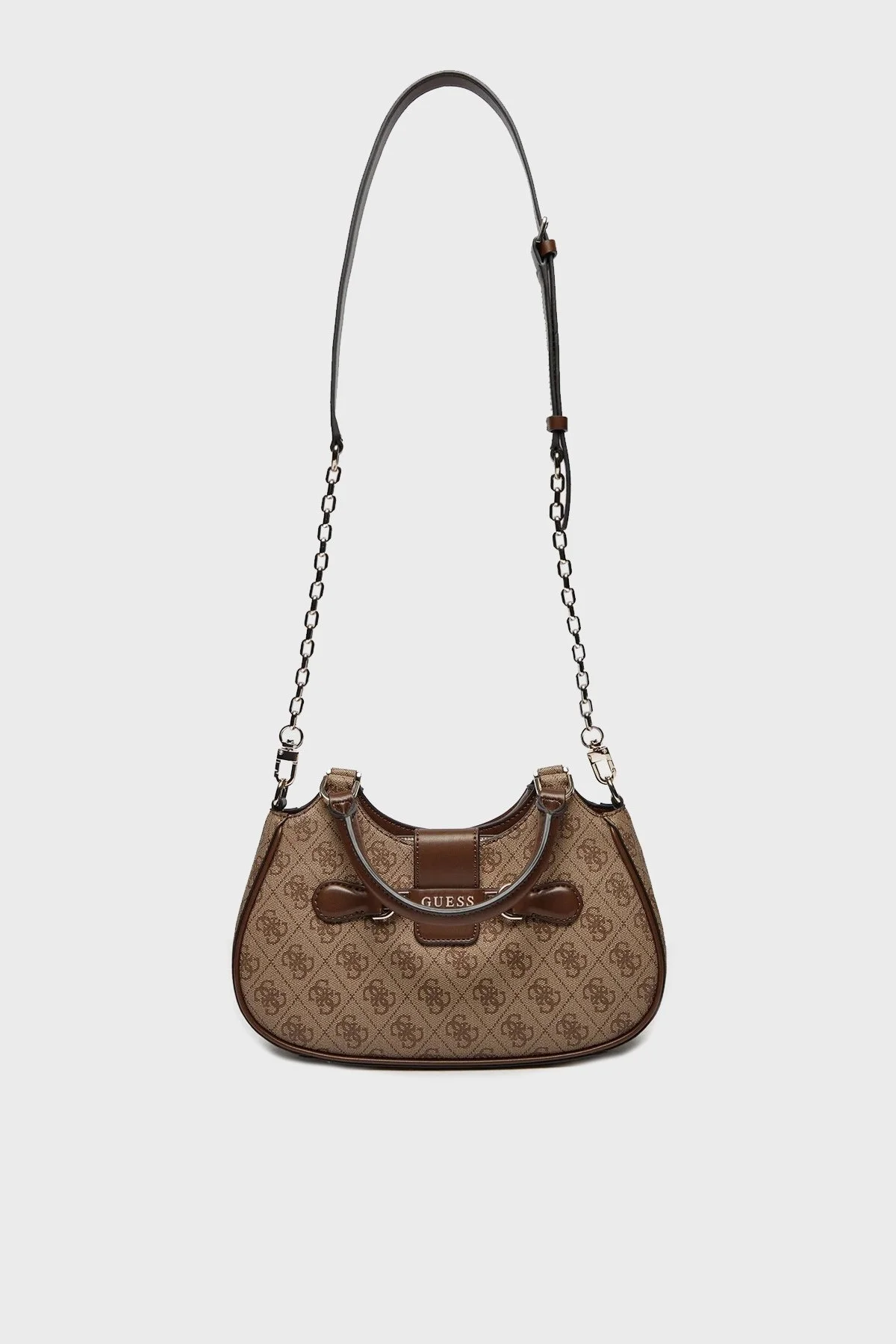 Guess Nolana Logolu Çıkarılabilir Zincir Askılı HWSG9500050 Bayan Çanta HWSG95 00050 LGW AÇIK KAHVE - 1