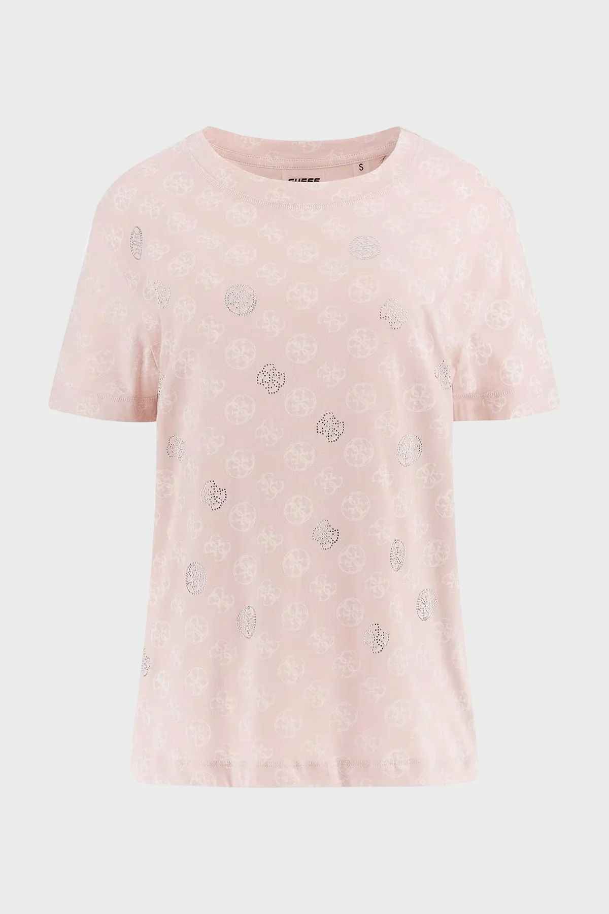 Guess Nomie % 100 Pamuk Regular Fit Tamamı 4G Logolu V4YI04I3Z14 Bayan T Shirt V4YI04 I3Z14 P6EE PEMBE - 10