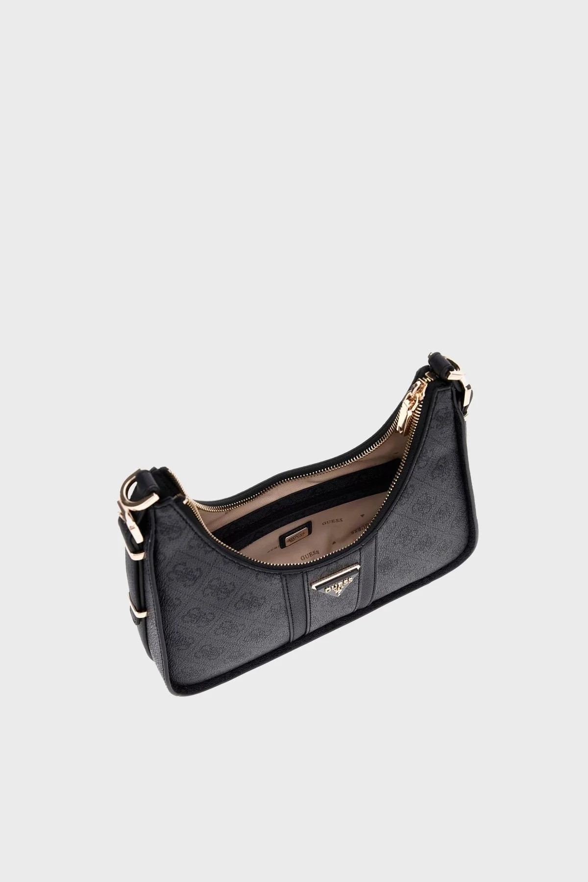 Guess Noreen 4G Logo Desenli Fermuarlı Çıkarılabilir Tutma Saplı HWSG9000180 Bayan Çanta HWSG90 00180 CLO ANTRASİT - 4