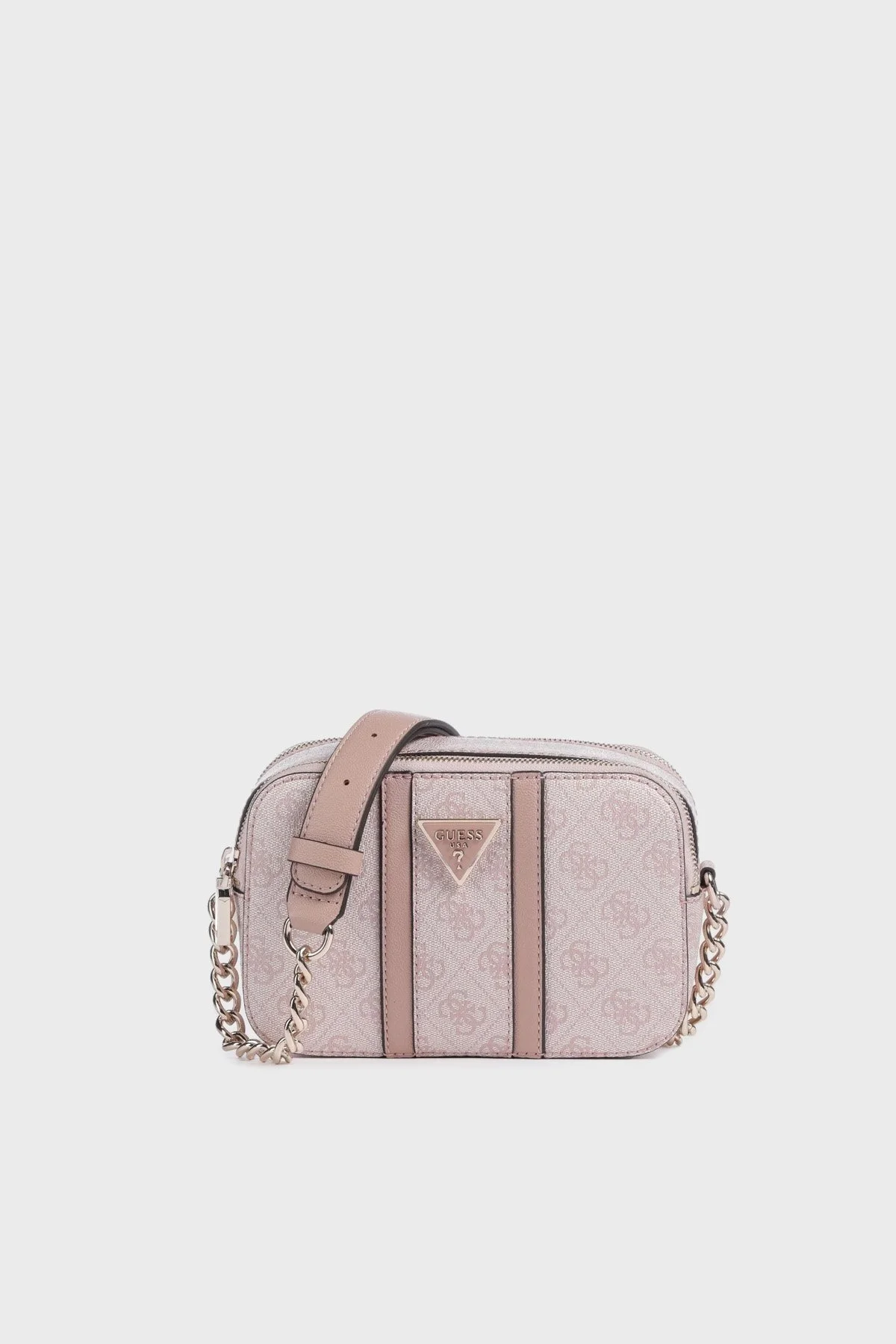 Guess Noreen 4G Logolu Çift Fermuarlı Ayarlanabilir Askılı HWSG9000140 Bayan Çanta HWSG90 00140 DRE AÇIK PEMBE - 1