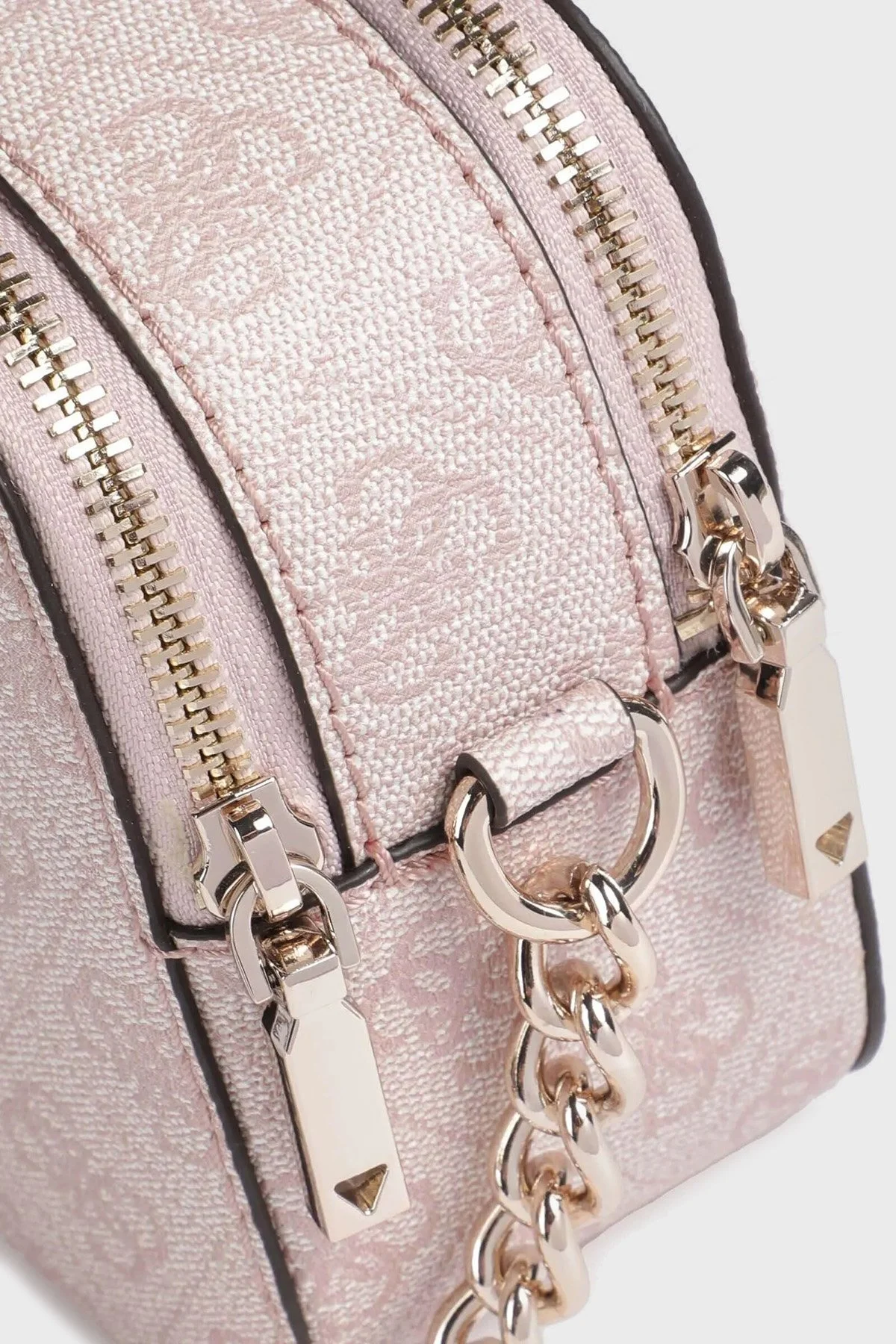 Guess Noreen 4G Logolu Çift Fermuarlı Ayarlanabilir Askılı HWSG9000140 Bayan Çanta HWSG90 00140 DRE AÇIK PEMBE - 5