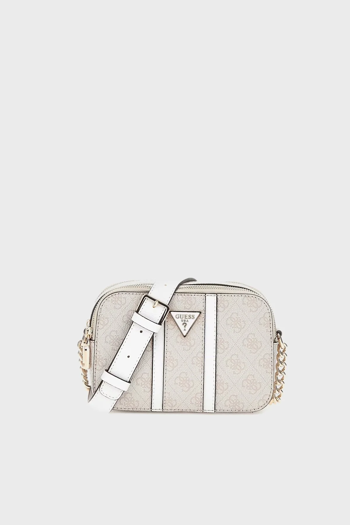 Guess Noreen 4G Logolu Çift Fermuarlı Ayarlanabilir Askılı HWSG9000140 Bayan Çanta HWSG90 00140 DVL PUDRA - 1