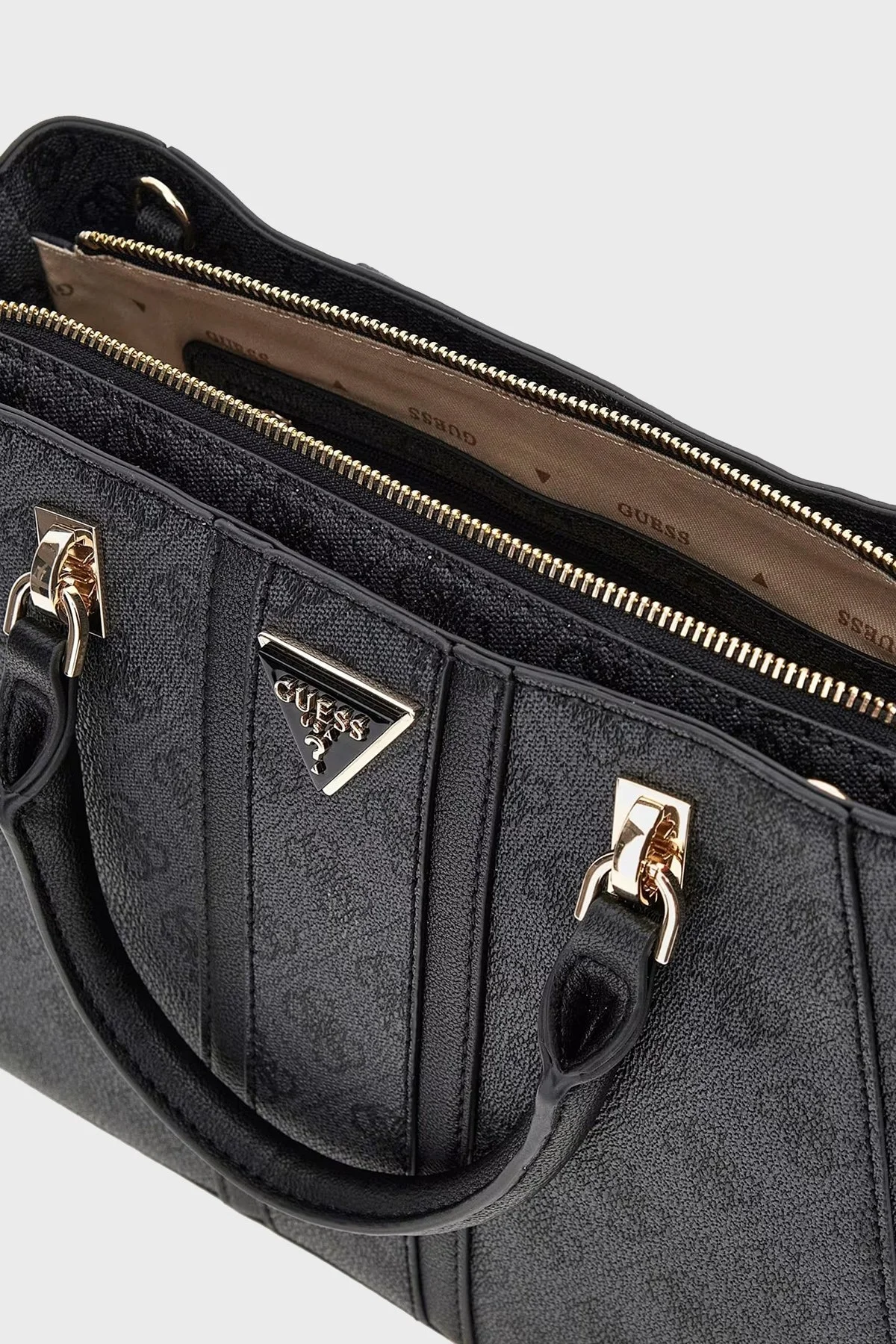Guess Noreen 4G Logolu Fermuarlı Çıkarılabilir Askılı HWSG9000060 Bayan Çanta HWSG90 00060 CLO ANTRASİT - 3