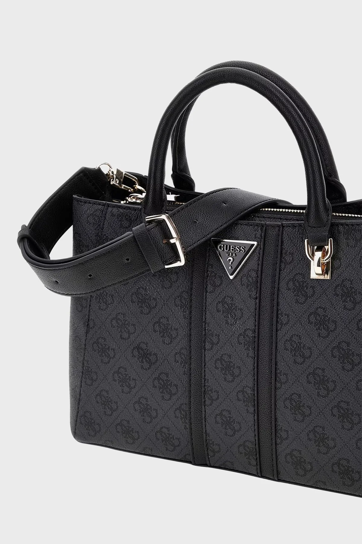 Guess Noreen 4G Logolu Fermuarlı Çıkarılabilir Askılı HWSG9000060 Bayan Çanta HWSG90 00060 CLO ANTRASİT - 4