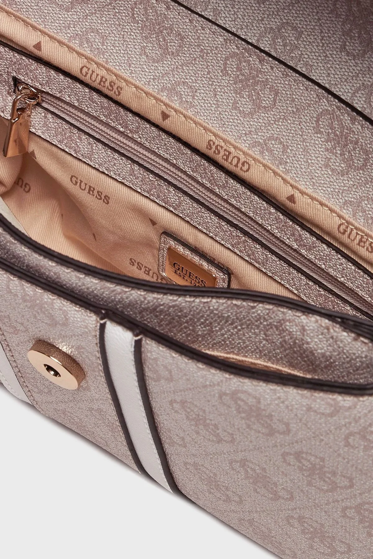 Guess Noreen Logolu HWSG9000210 Bayan Çanta HWSG90 00210 DVL BEYAZ - 6