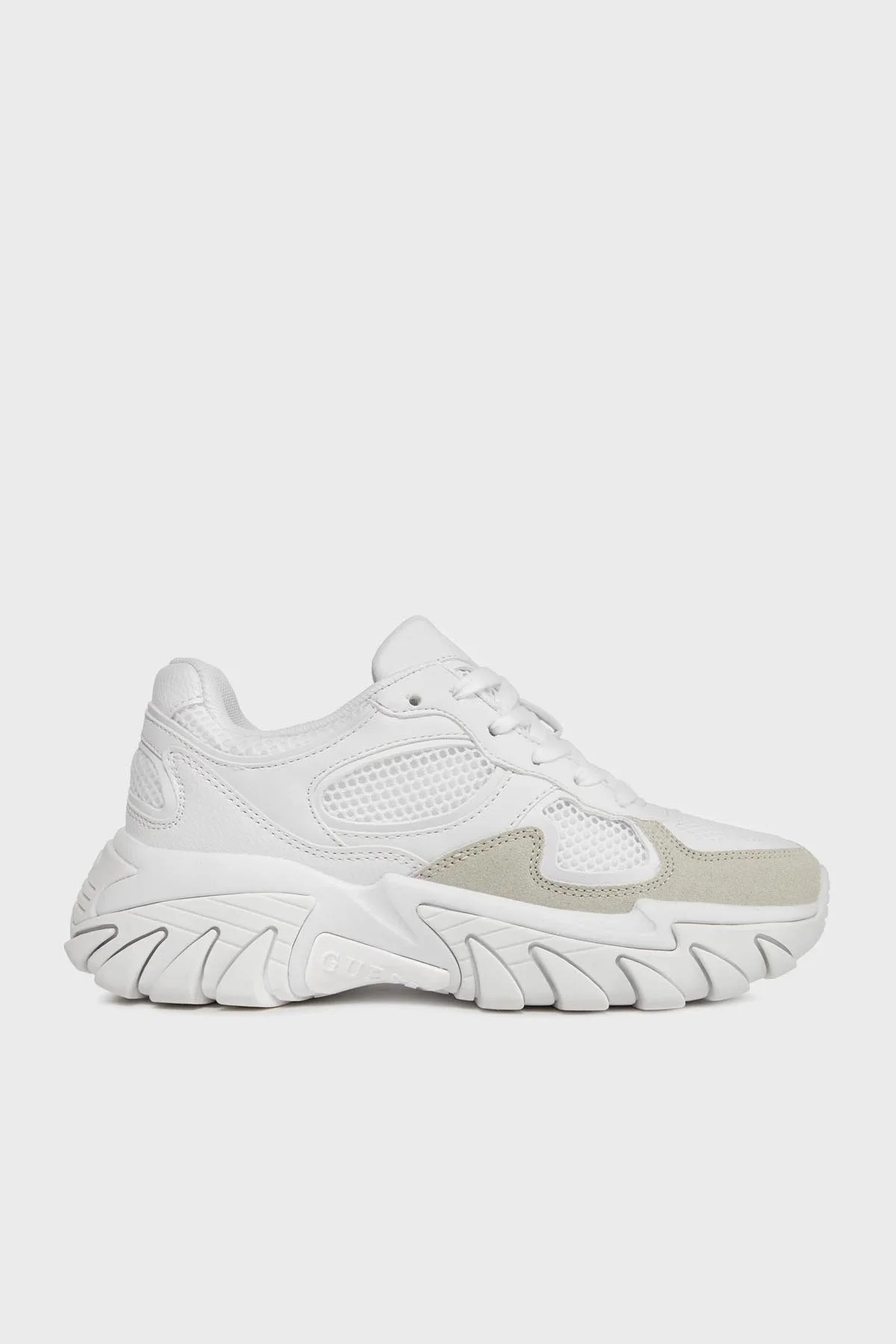 Guess Norina Logolu Kalın Tabanı Sneaker FLJNORELE12 Bayan Ayakkabı FLJNOR ELE12 WHITE BEYAZ - 1