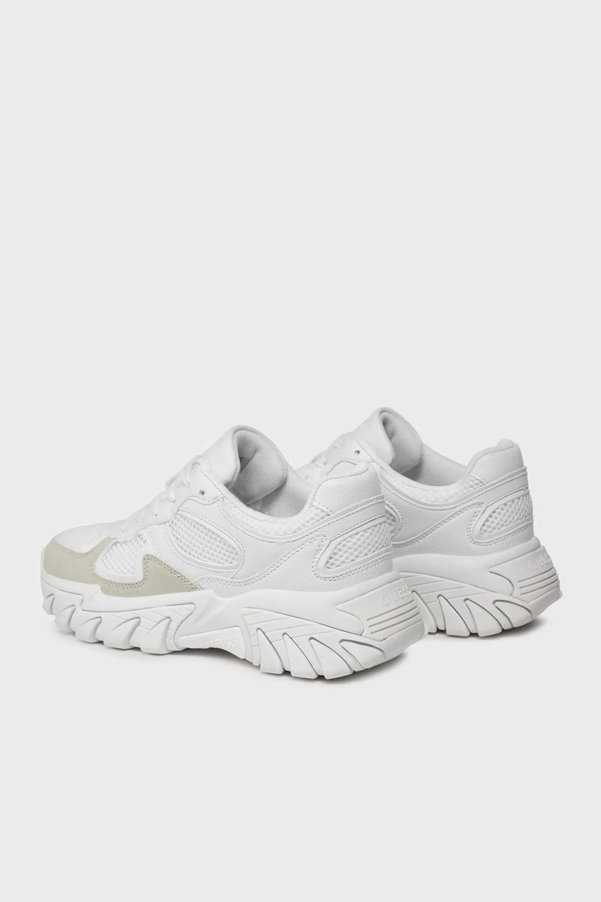 Guess Norina Logolu Kalın Tabanı Sneaker FLJNORELE12 Bayan Ayakkabı FLJNOR ELE12 WHITE BEYAZ - 3