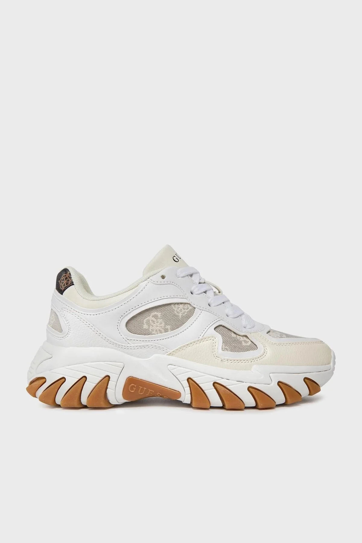 Guess Norina Logolu Kalın Tabanı Sneaker FLJNORFAL12 Bayan Ayakkabı FLJNOR FAL12 TAUPE BEJ - 1