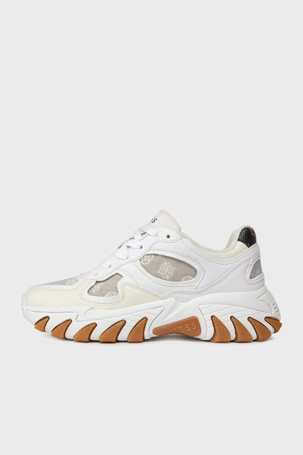 Guess Norina Logolu Kalın Tabanı Sneaker FLJNORFAL12 Bayan Ayakkabı FLJNOR FAL12 TAUPE BEJ - 2