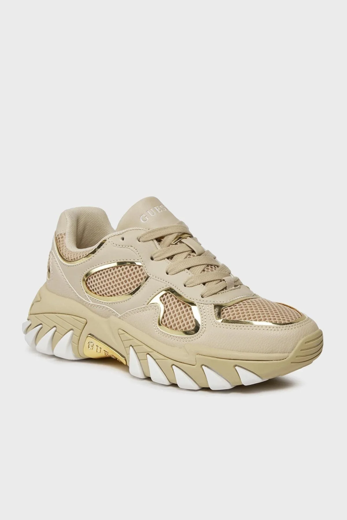 Guess Norinaa Logolu Kalın Tabanı Sneaker FLJNORELE12 Bayan Ayakkabı FLJNOR ELE12 SAND BEJ - 2
