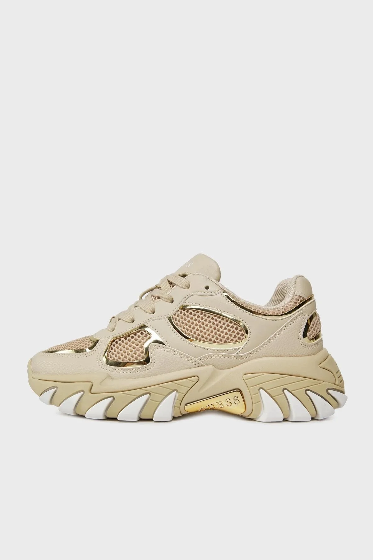 Guess Norinaa Logolu Kalın Tabanı Sneaker FLJNORELE12 Bayan Ayakkabı FLJNOR ELE12 SAND BEJ - 3