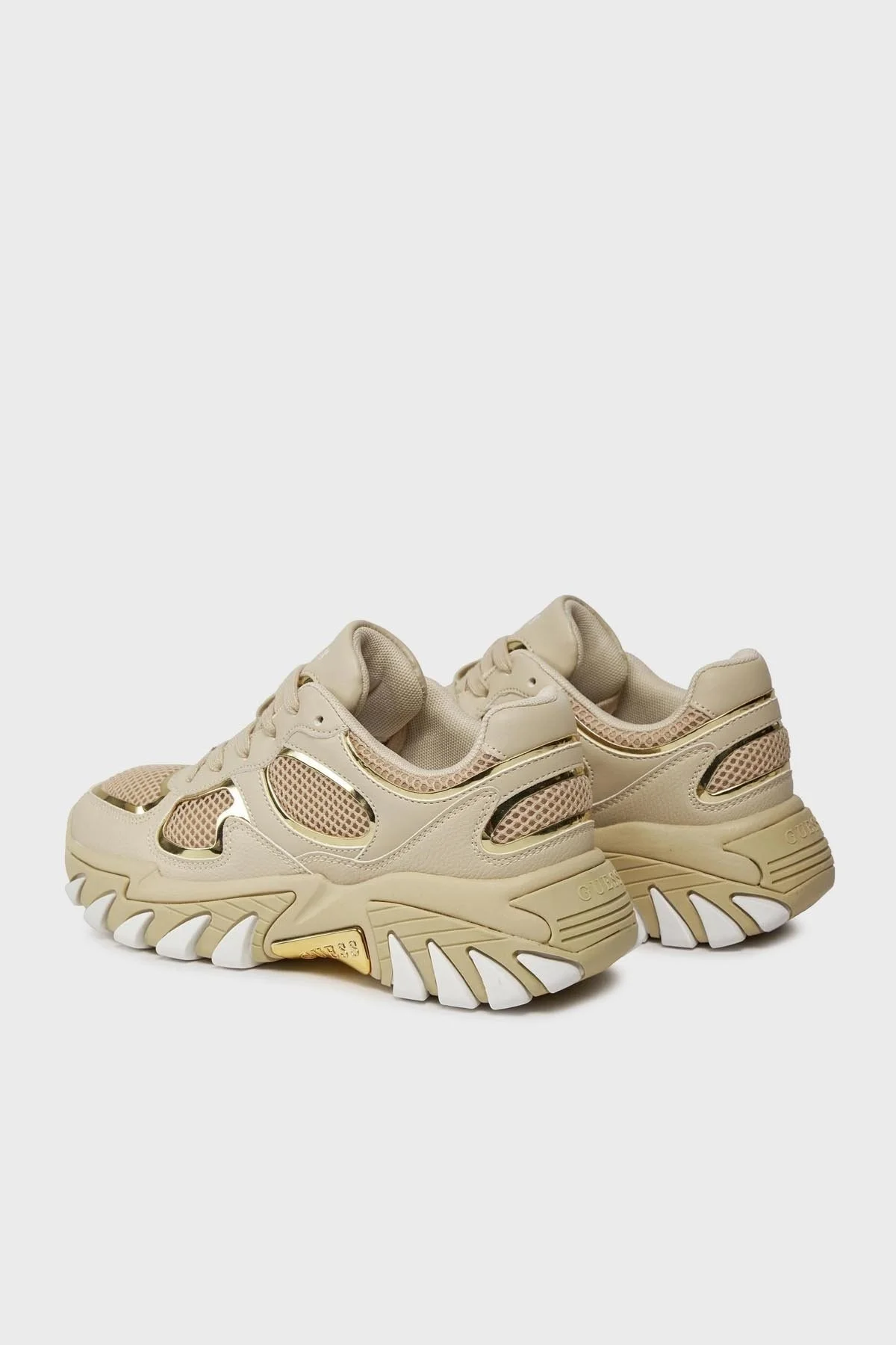 Guess Norinaa Logolu Kalın Tabanı Sneaker FLJNORELE12 Bayan Ayakkabı FLJNOR ELE12 SAND BEJ - 4