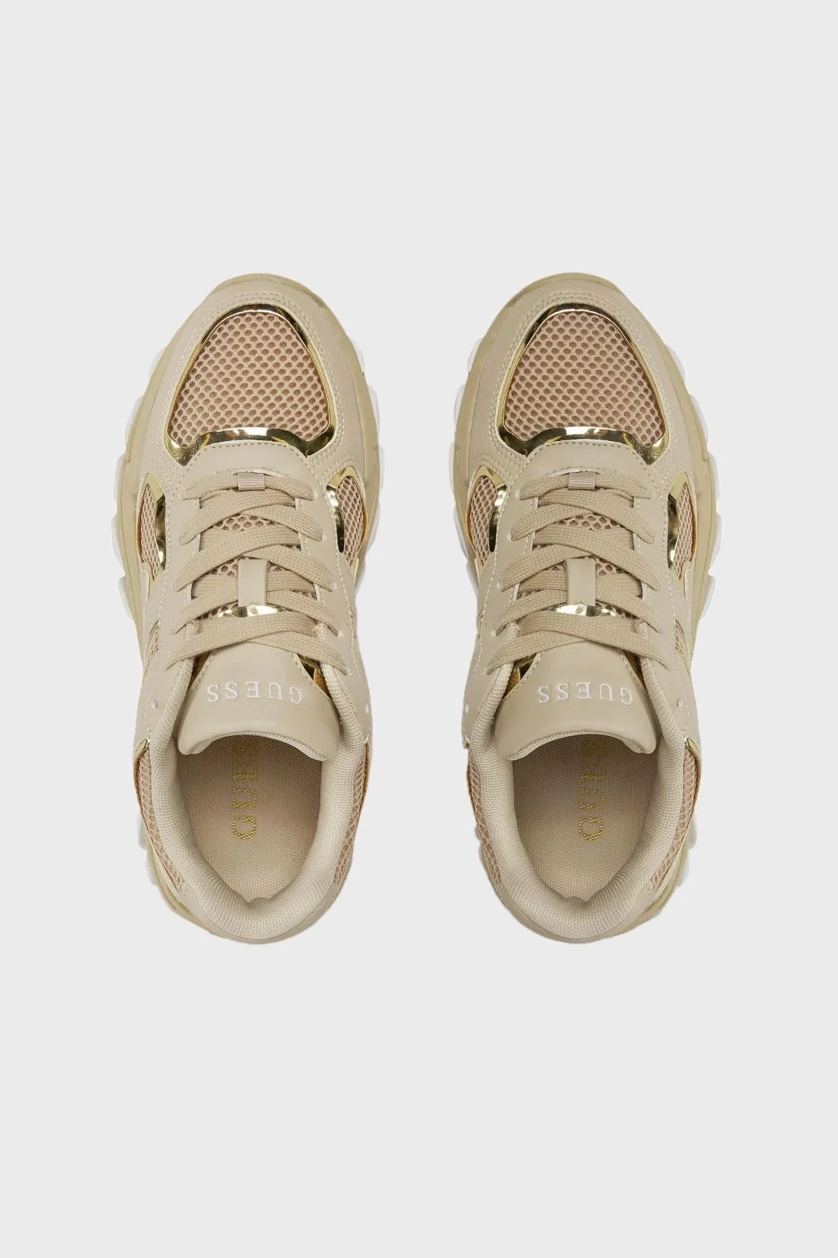 Guess Norinaa Logolu Kalın Tabanı Sneaker FLJNORELE12 Bayan Ayakkabı FLJNOR ELE12 SAND BEJ - 5
