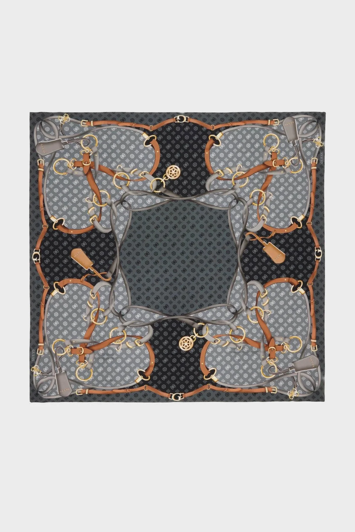 Guess Logolu 120 x 120 cm AW5444POL01 Bayan Eşarp AW5444 POL01 BLA SİYAH - 2