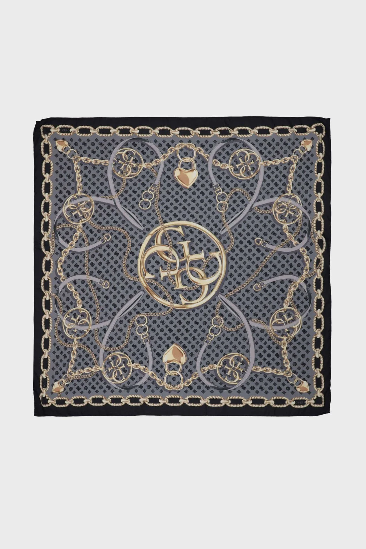 Guess Logolu 130 x 130 Modal AW5462MOD03 Kadın Eşarp AW5462 MOD03 BLA SİYAH - 1