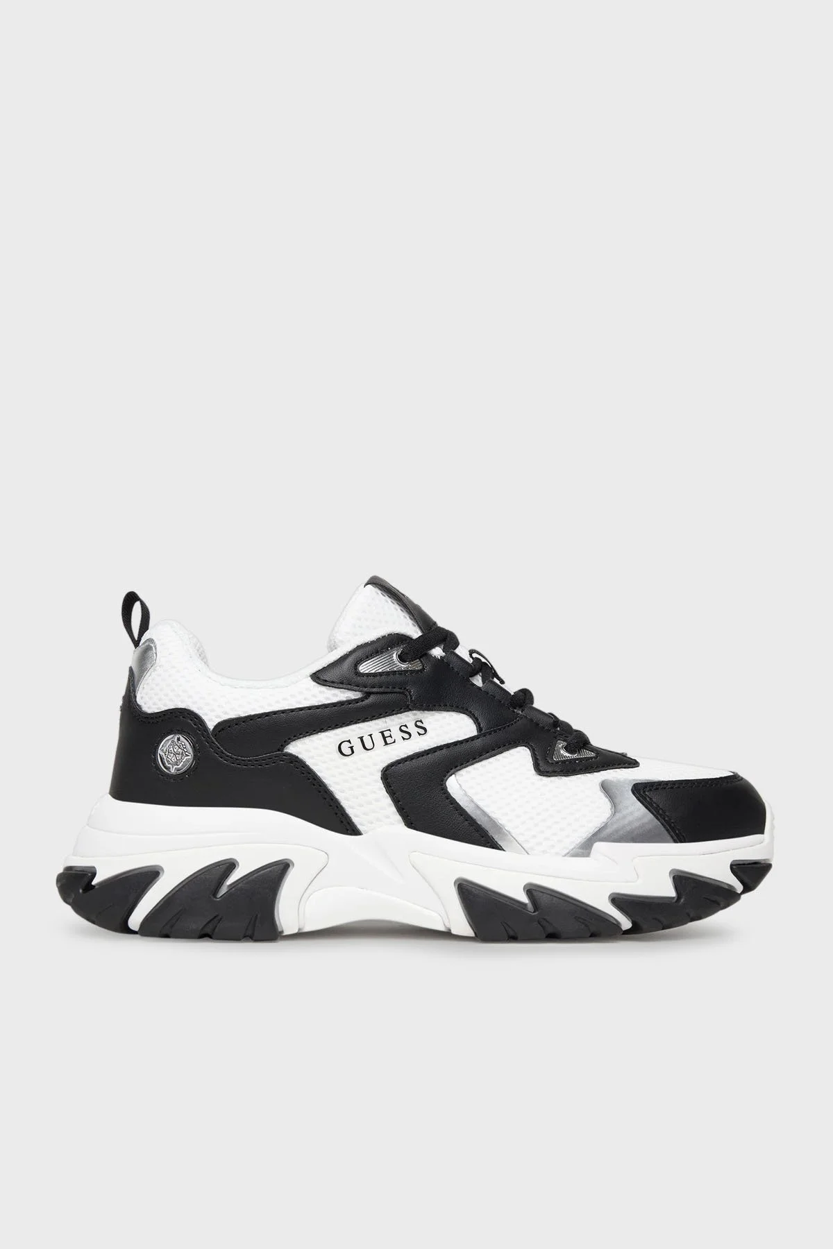 Guess Notiss Logolu Bağcıklı Sneaker FLPNTSELE12 Bayan Ayakkabı FLPNTS ELE12 BLACK SİYAH - 1