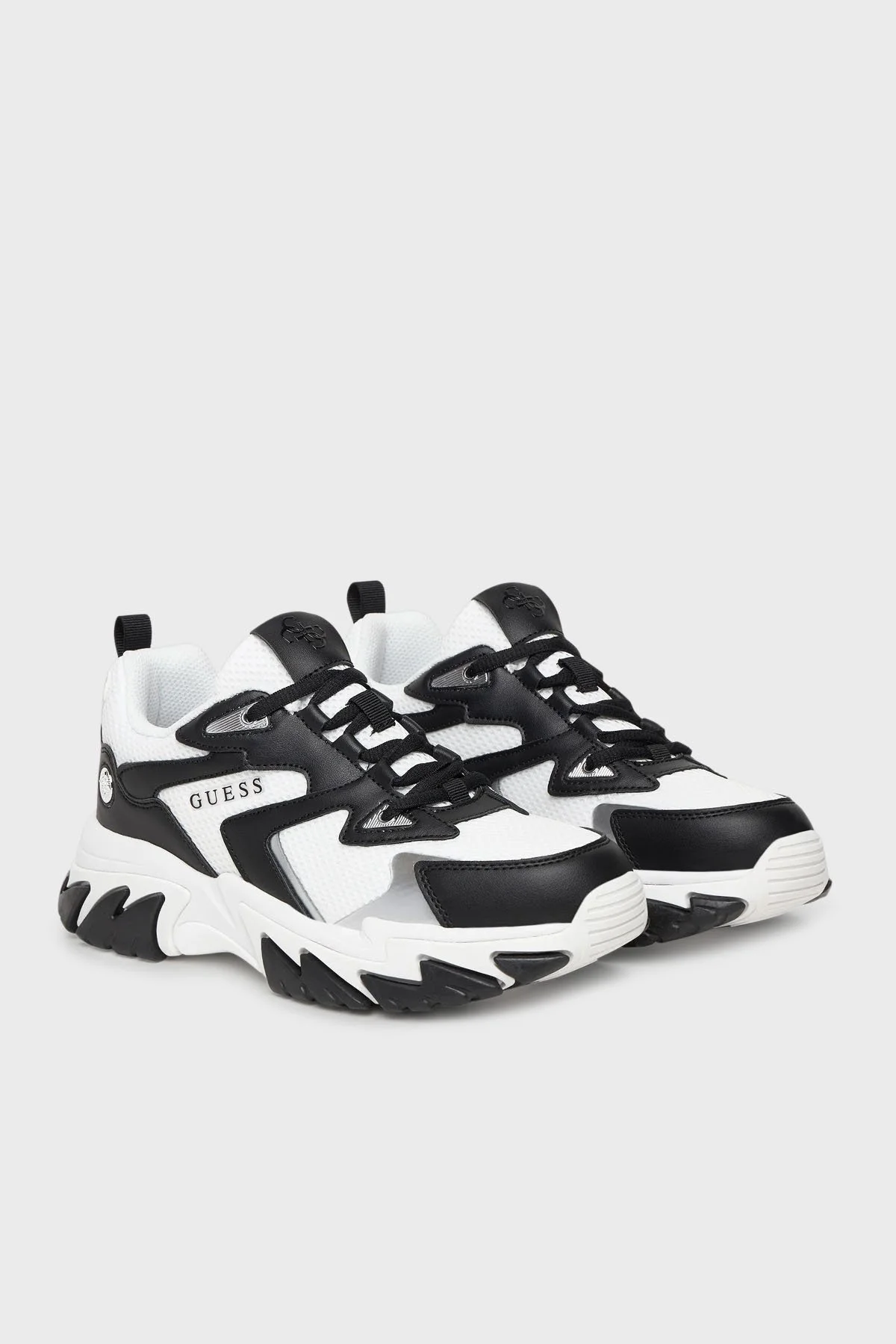 Guess Notiss Logolu Bağcıklı Sneaker FLPNTSELE12 Bayan Ayakkabı FLPNTS ELE12 BLACK SİYAH - 2