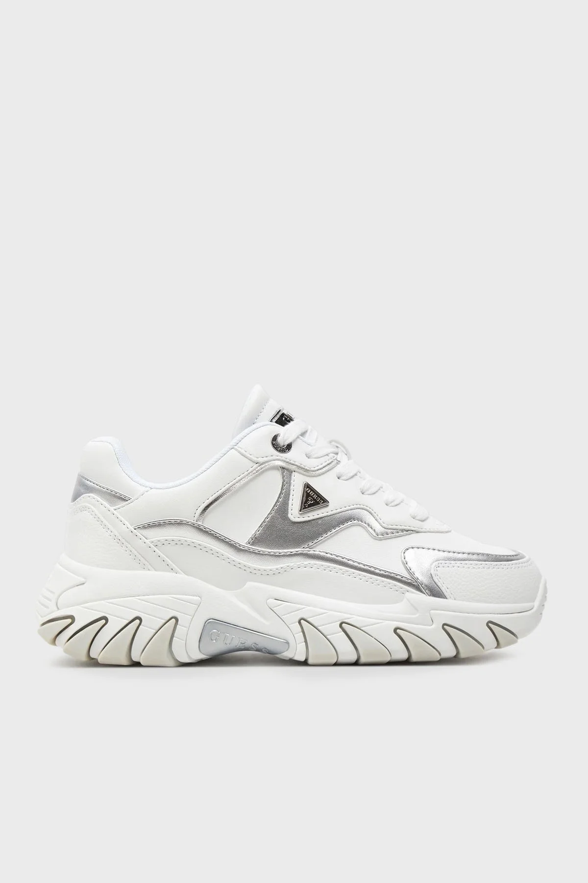 Guess Nowah Logolu Sneaker FLTNOWELE12 Bayan Ayakkabı FLTNOW ELE12 WHISI BEYAZ - 1