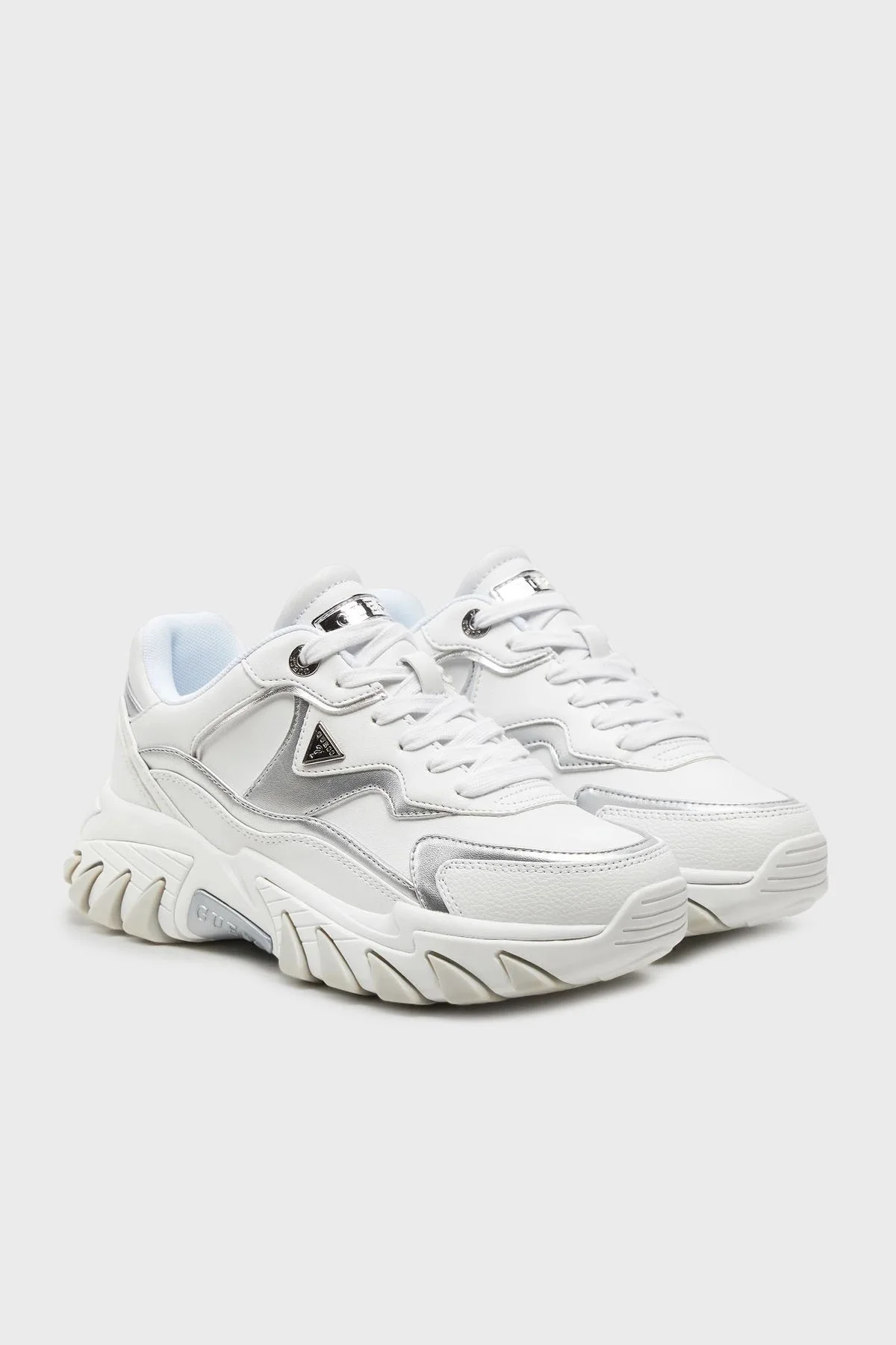 Guess Nowah Logolu Sneaker FLTNOWELE12 Bayan Ayakkabı FLTNOW ELE12 WHISI BEYAZ - 2