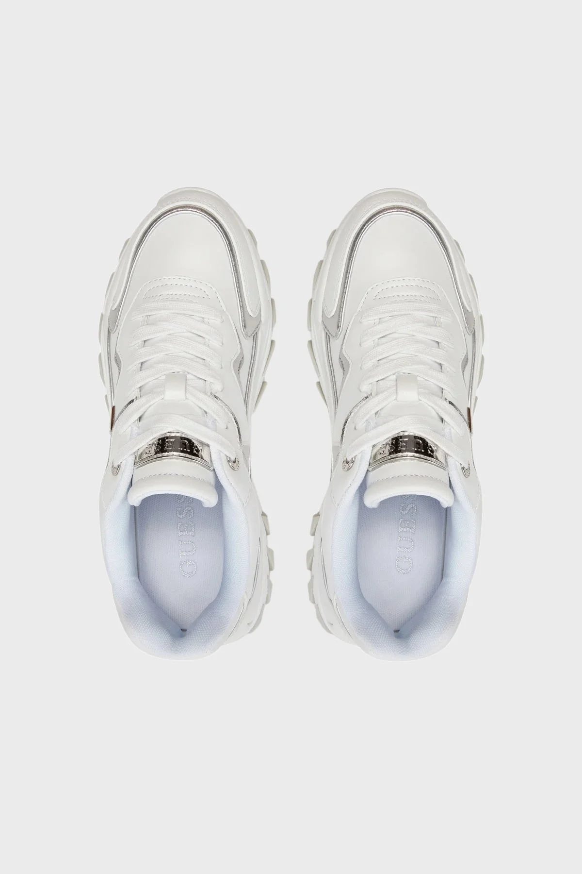 Guess Nowah Logolu Sneaker FLTNOWELE12 Bayan Ayakkabı FLTNOW ELE12 WHISI BEYAZ - 4