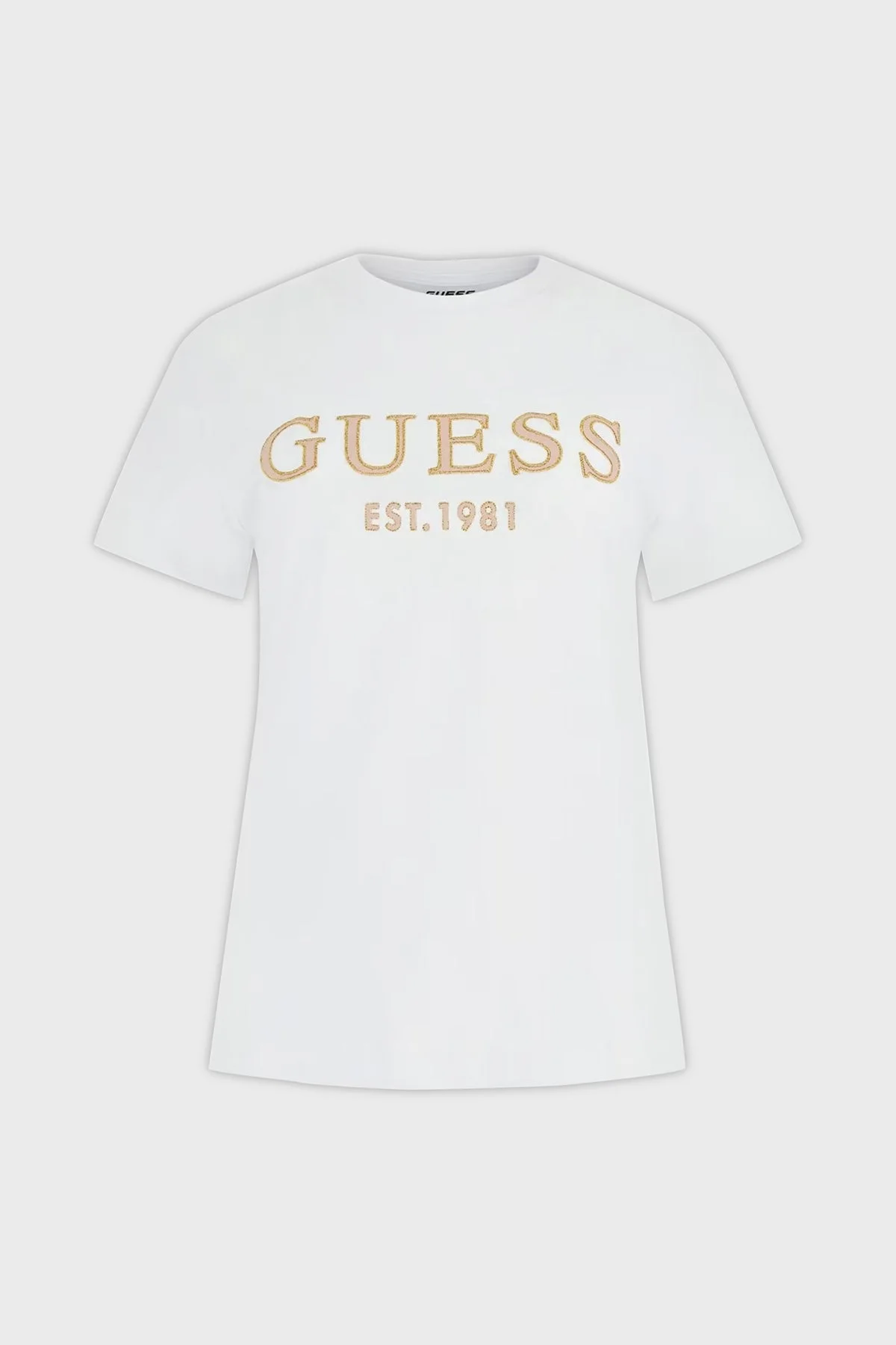 Guess Nyra Pamuklu Regular Fit V4GI01I3Z14 Bayan T Shirt V4GI01 I3Z14 G011 BEYAZ - 3