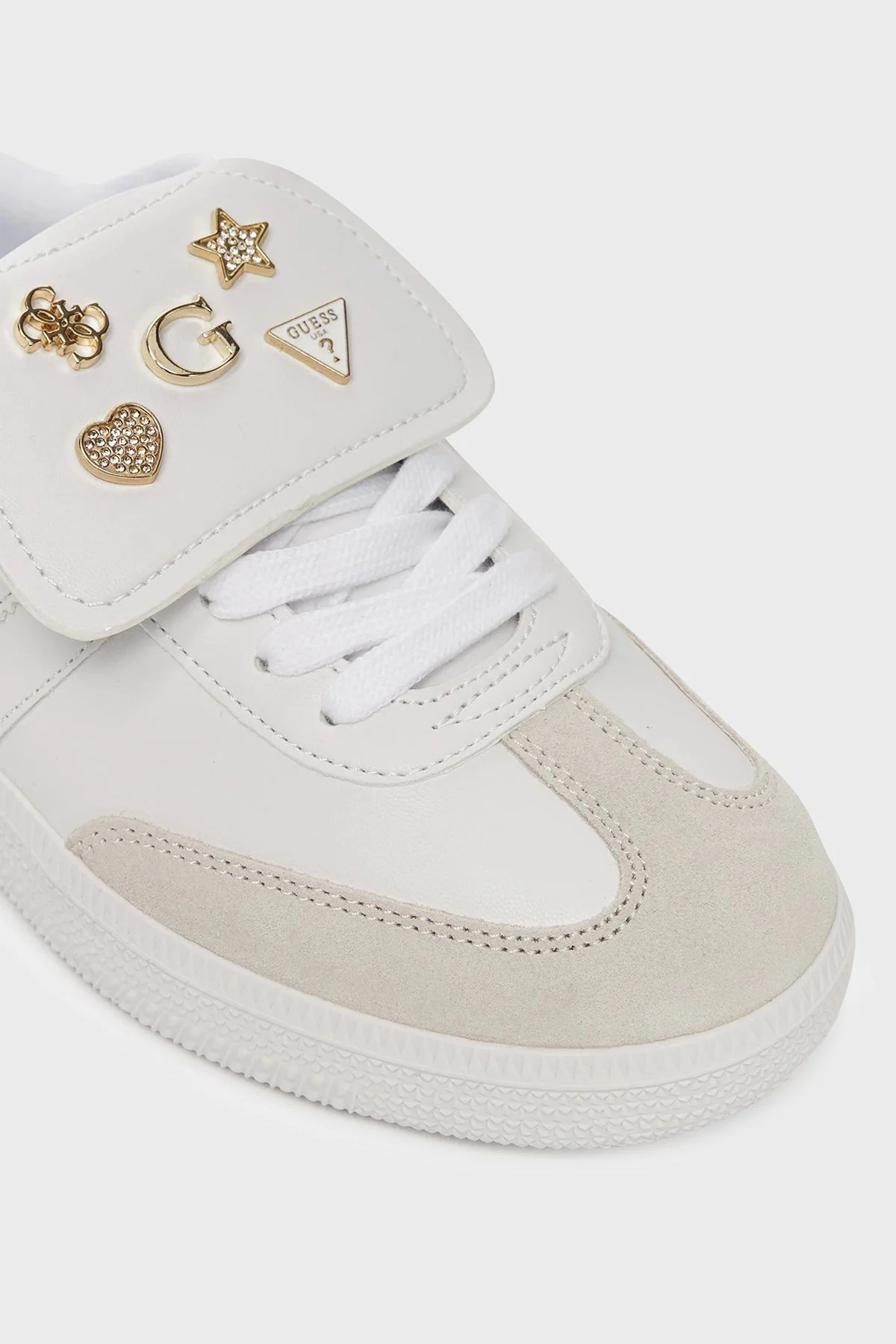 Guess Oleeza2 Aksesuar Detaylı Logolu Sneaker FLTOL2ELE12 Bayan Ayakkabı FLTOL2 ELE12 WHITE BEYAZ - 11