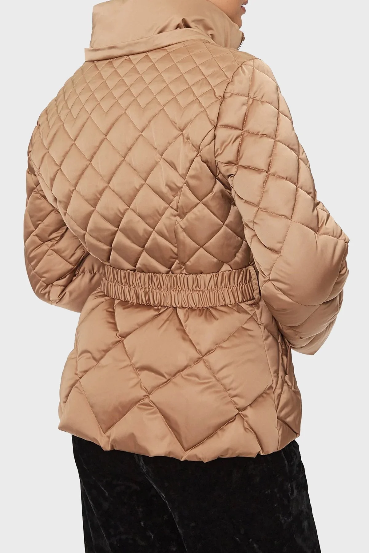 Guess Olga Suya Dayanıklı Kuş Tüyü Dolgulu Yalıtımlı Bayan Mont W3BL35WEX52 F1AZ KAHVE - 4