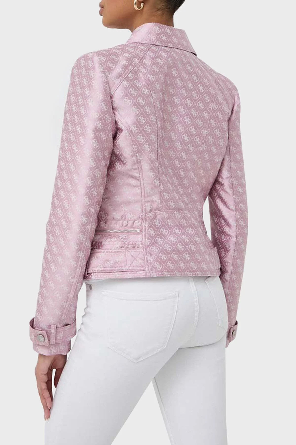 Guess Olivia Regular Fit Biker W3YL25 WFIR2 Bayan Ceket W3YL25WFIR2 F448 PEMBE - 2