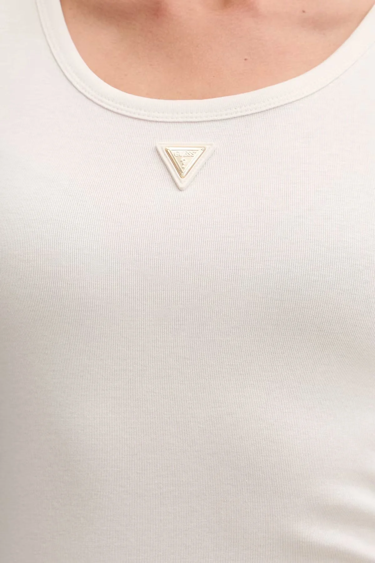 Guess Olympe Kadın Top V6YP09 K4312 G6K5 Ekru - 2