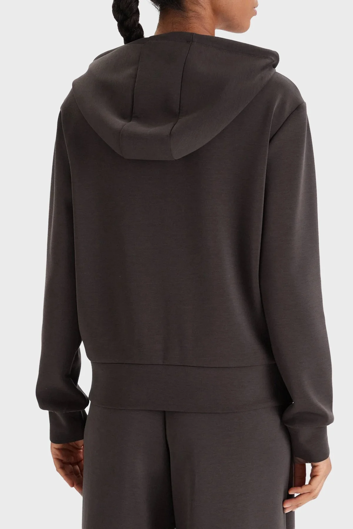 Guess Olympe Regular Fit Kapüşonlu Fermuarlı Kadın V4YQ06KCAY2 Sweat V4YQ06 KCAY2 A10K Kahve - 3