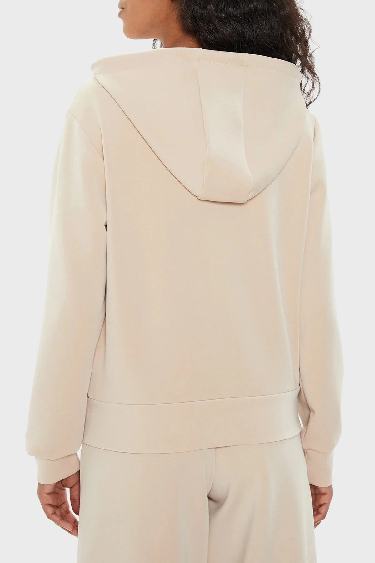 Guess Olympe Regular Fit Kapüşonlu Fermuarlı V4YQ06KCAY2 Bayan Sweat V4YQ06 KCAY2 G1L9 BEJ - 3