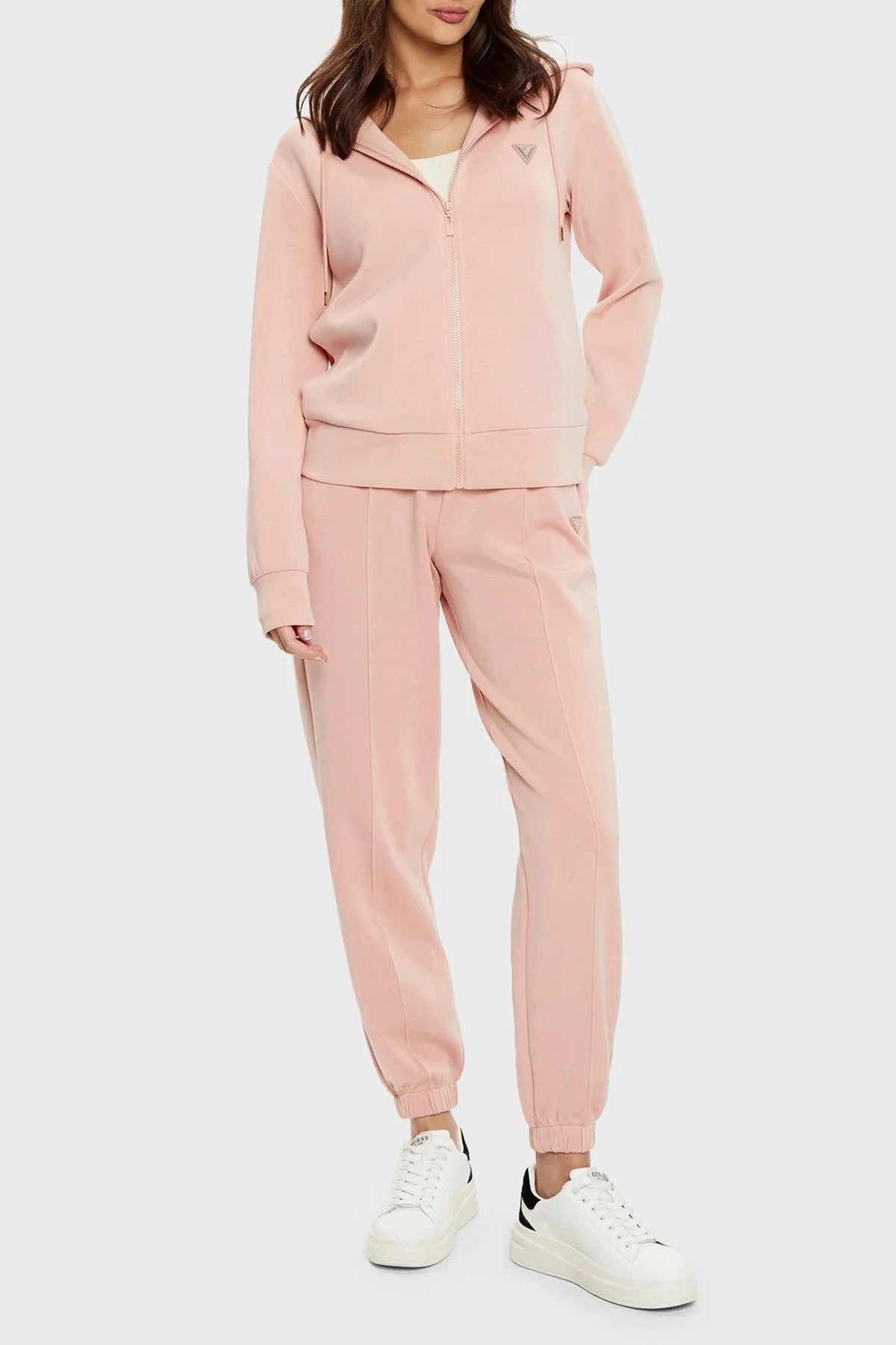 Guess Olympe Regular Fit Kapüşonlu Fermuarlı V4YQ06KCAY2 Bayan Sweat V4YQ06 KCAY2 G6M1 PEMBE - 7