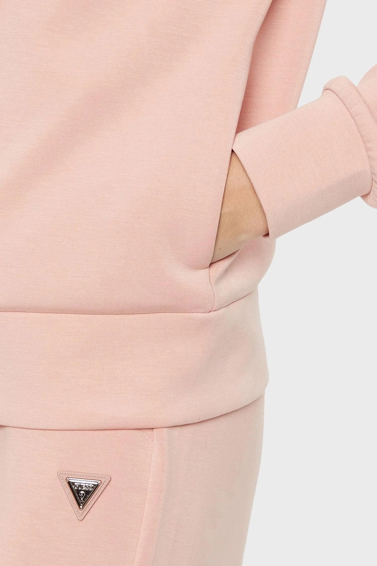 Guess Olympe Regular Fit Kapüşonlu Fermuarlı V4YQ06KCAY2 Bayan Sweat V4YQ06 KCAY2 G6M1 PEMBE - 10