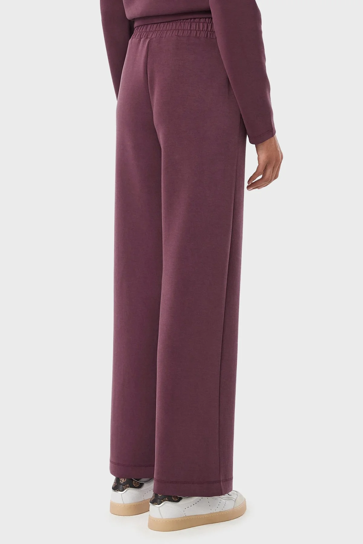 Guess Olympe Regular Fit Lastikli Bel Bol Paça V6YB18K4315 Kadın Pantolon V6YB18 K4315 G596 Bordo - 3
