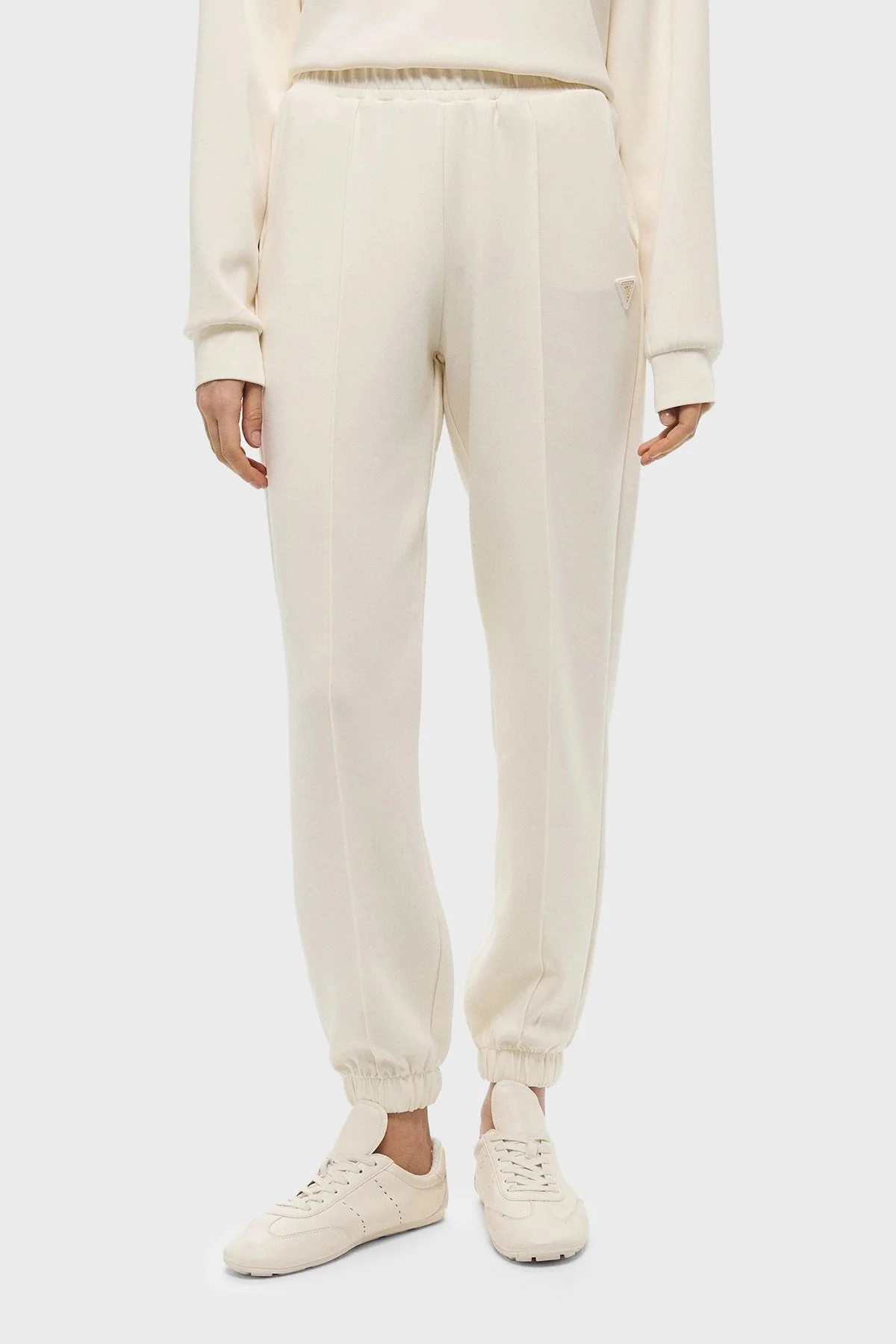 Guess Olympe Regular Fit Lastikli Bel Ribanalı Paça Jogger V5RB11KCAY2 Bayan Pantolon V5RB11 KCAY2 G6K5 EKRU - 6