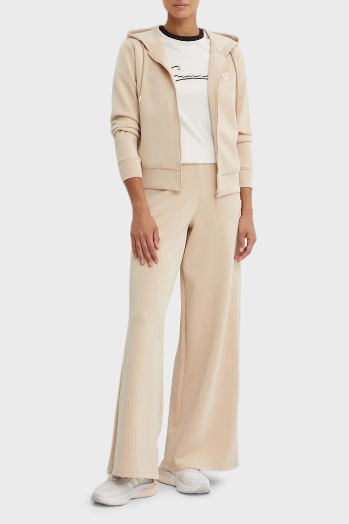 Guess Olympe Regular Fit Normal Bel Bol Paça V4YB07KCAY2 Bayan Pantolon V4YB07 KCAY2 G1L9 BEJ - 2