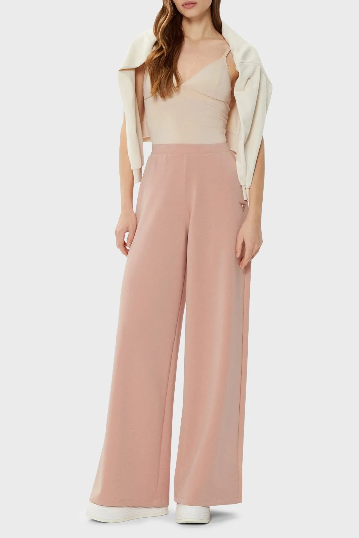 Guess Olympe Regular Fit Normal Bel Bol Paça V4YB07KCAY2 Bayan Pantolon V4YB07 KCAY2 G6M1 PEMBE - 3